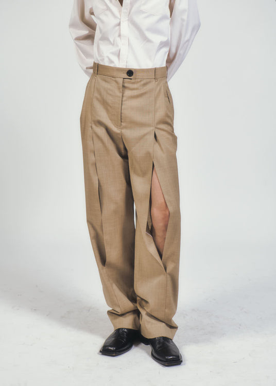 FRONT SLIT PANTS - 2 LEFT