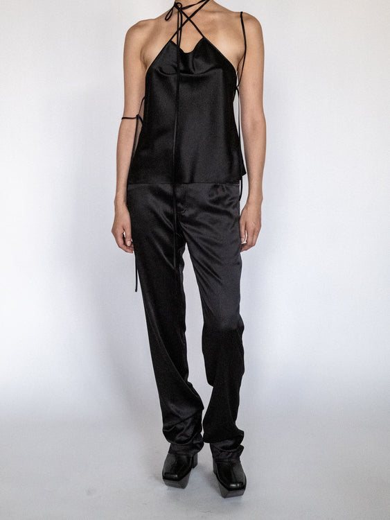 ALICE CHARMEUSE CAMI IN BLACK