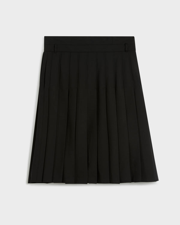 PD DECONSTRUCTED WAISTBAND WRAP PLEATED SKIRT - LAST ONE