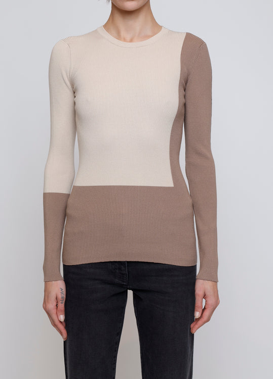COLOR BLOCK SWEATER