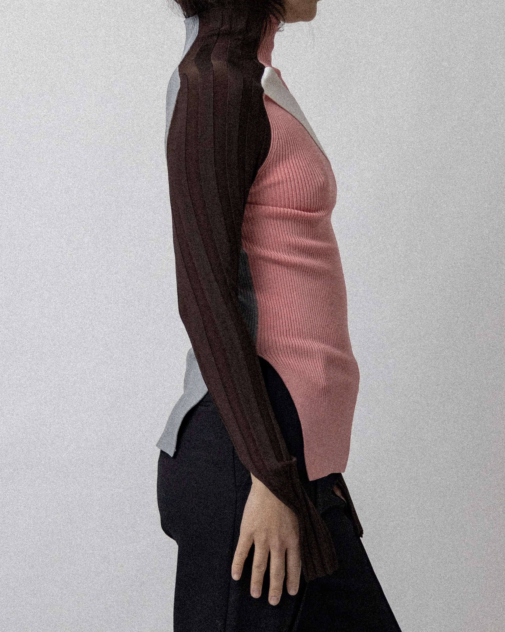 Seat Belt Knit Pink / Brown S