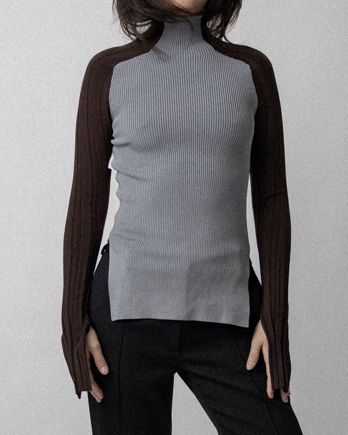Seat Belt Knit Pink / Brown S