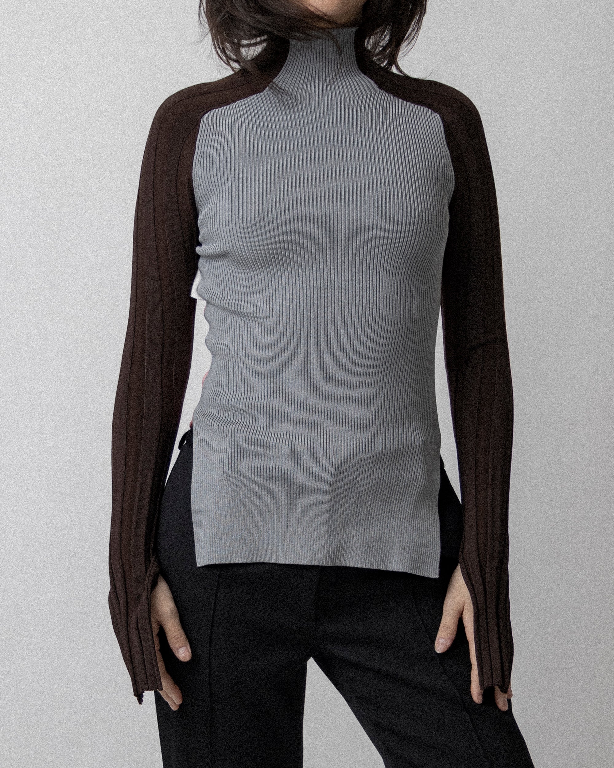 Seat Belt Knit Pink / Brown S