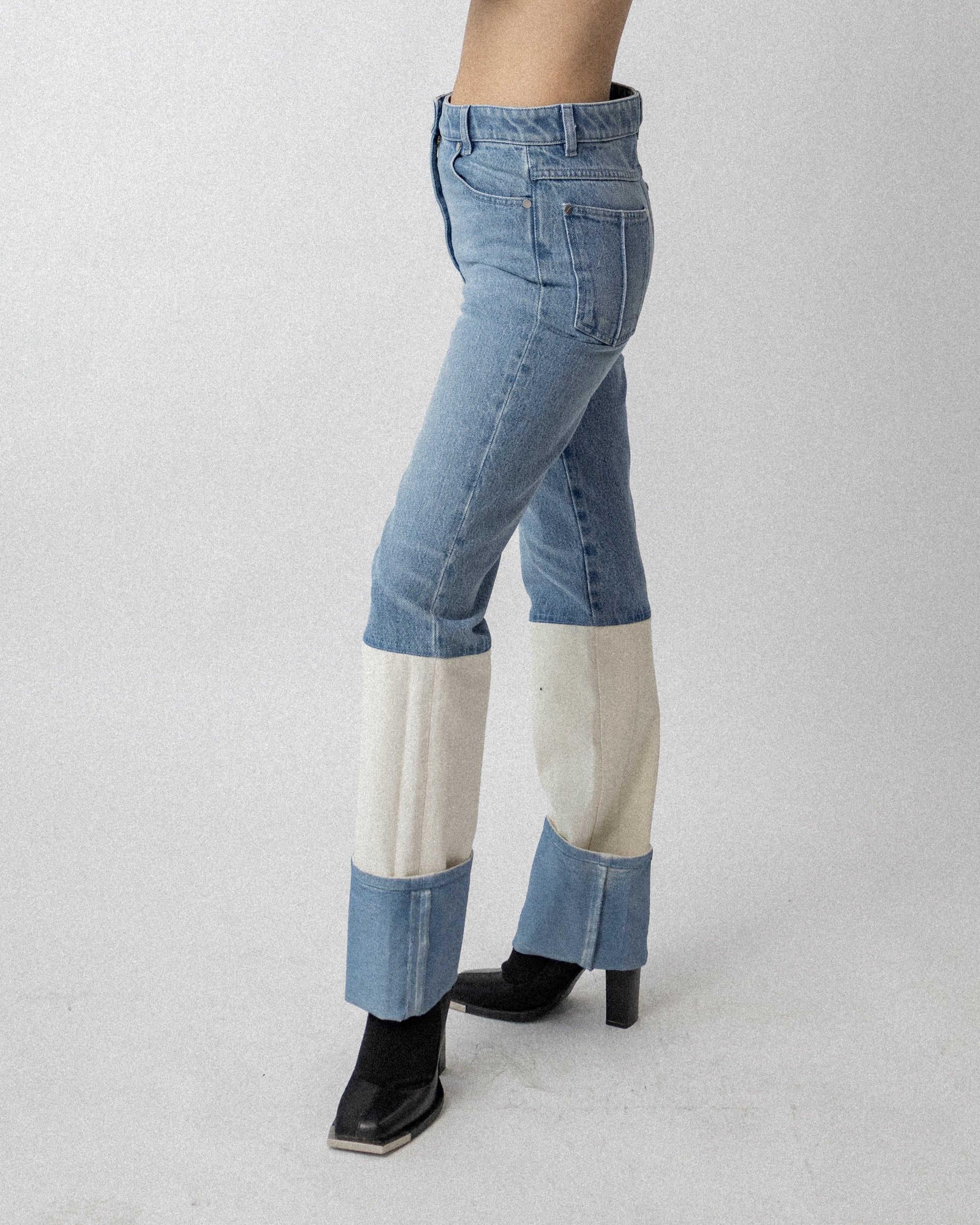 Stripe Jean Combo Light-Blue / White Was it 31.5'' S