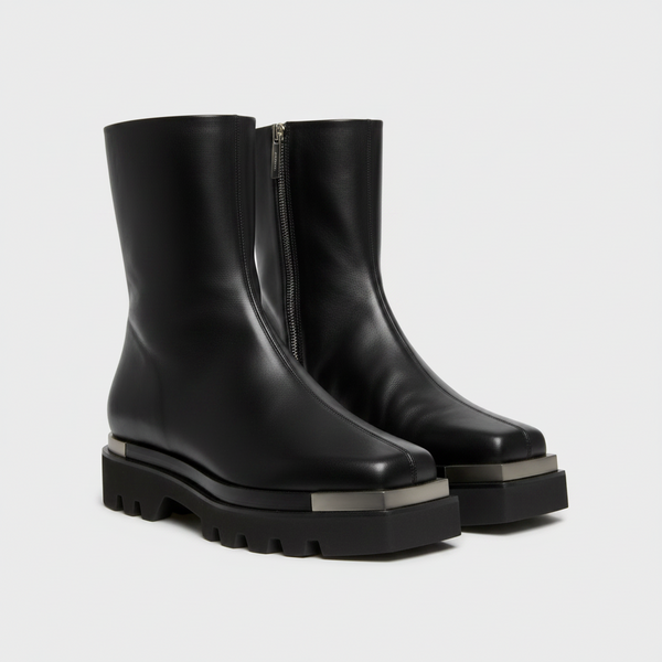COMBAT BOOT WITH METAL TIPS