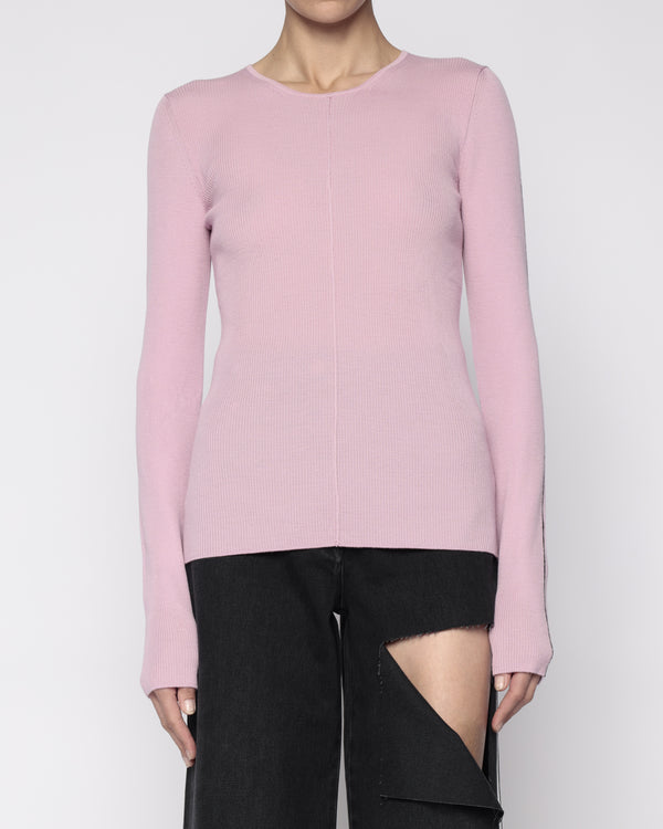 PD LONG SLEEVE RIB KNIT TOP - LAST ONE